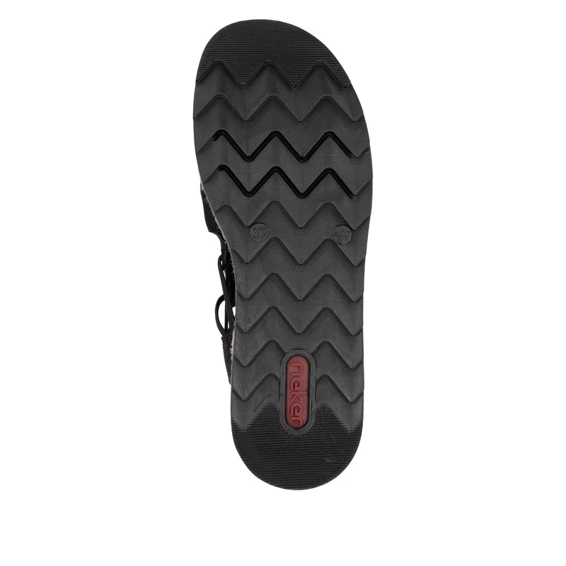 Rieker Damen-Keilsandalen | Schwarz