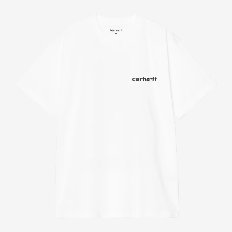 Carhartt WIP Herren-T-Shirt mit Archiv-Schriftzug | Weiß