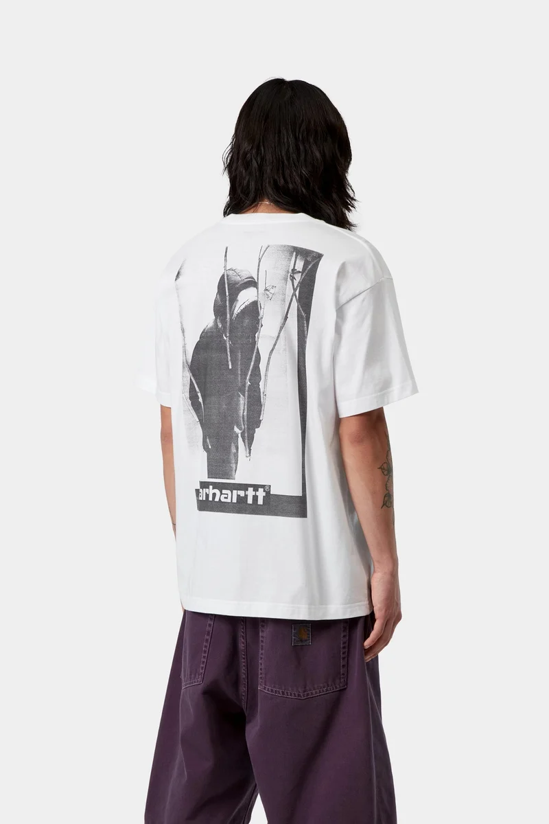 Carhartt WIP Herren-T-Shirt mit Archiv-Schriftzug | Weiß