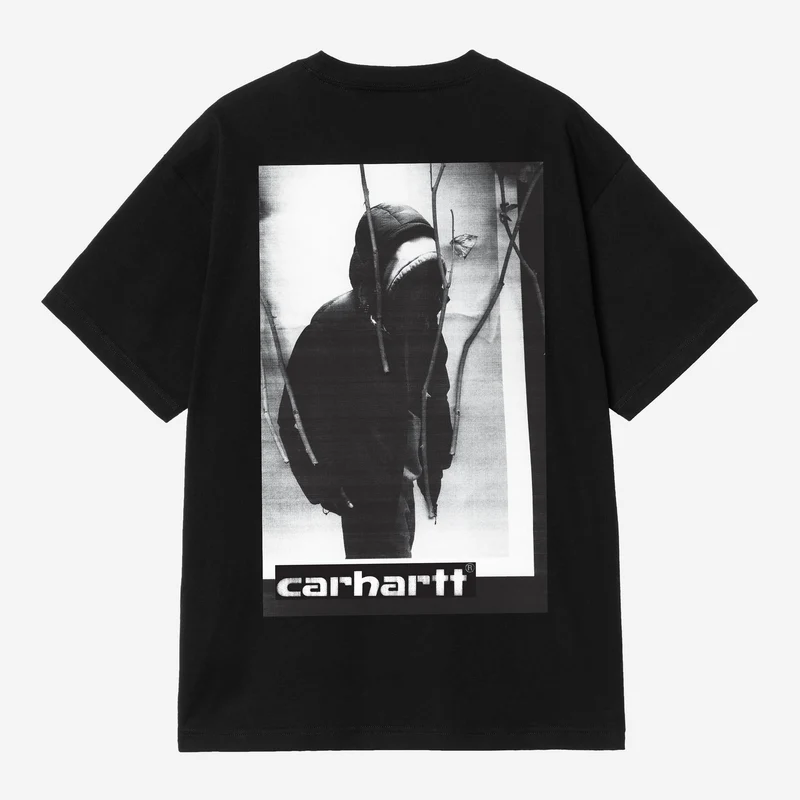 Carhartt WIP Herren-T-Shirt mit Archiv-Schriftzug | Schwarz