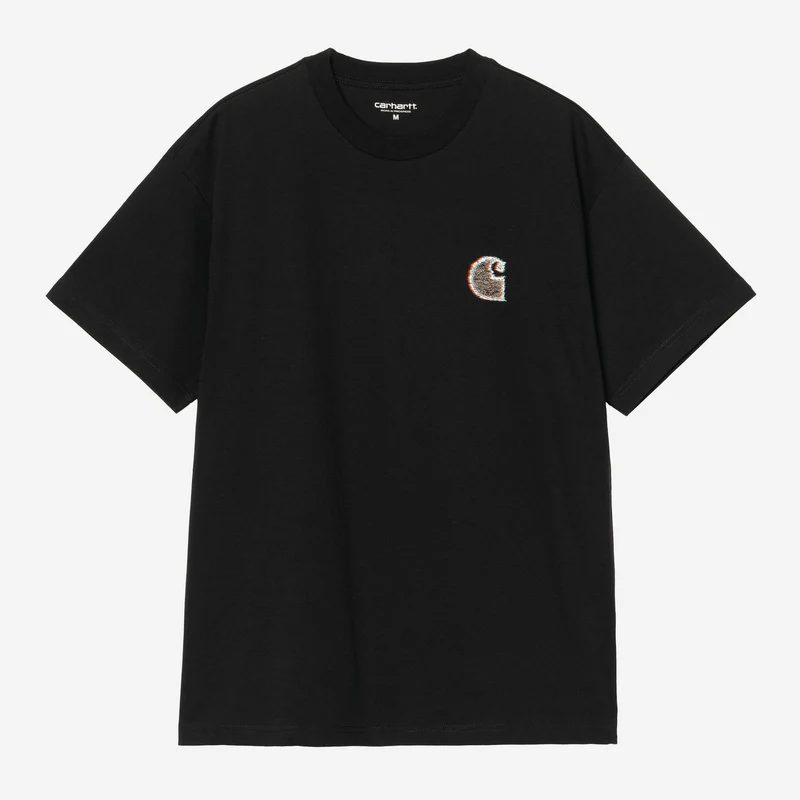 Carhartt WIP Herren-T-Shirt „Achtung Kopf“ | Schwarz