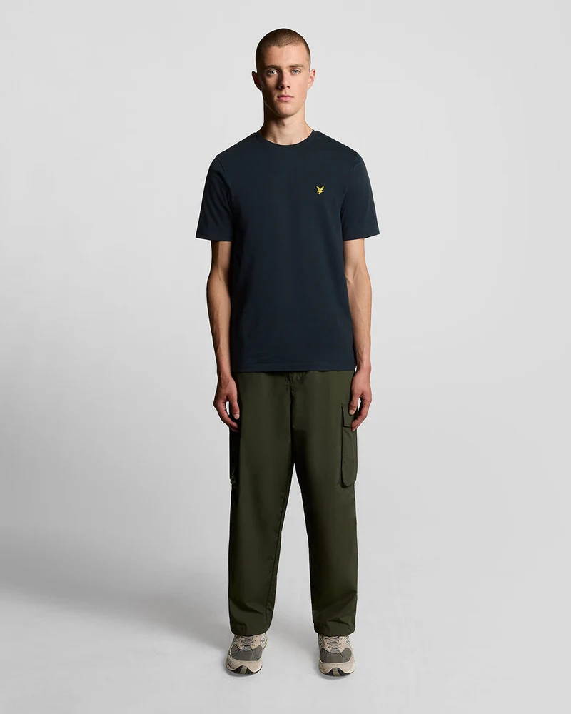 Lyle & Scott Herren-T-Shirt aus Baumwolle mit Rundhalsausschnitt | Dunkelblau