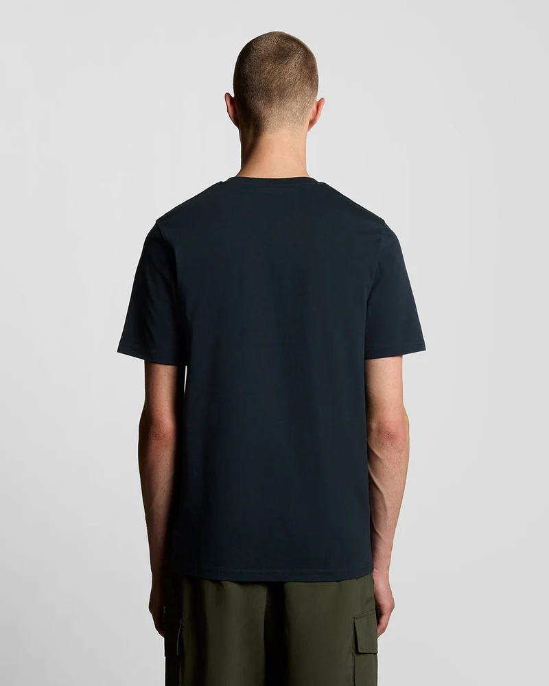 Lyle & Scott Herren-T-Shirt aus Baumwolle mit Rundhalsausschnitt | Dunkelblau