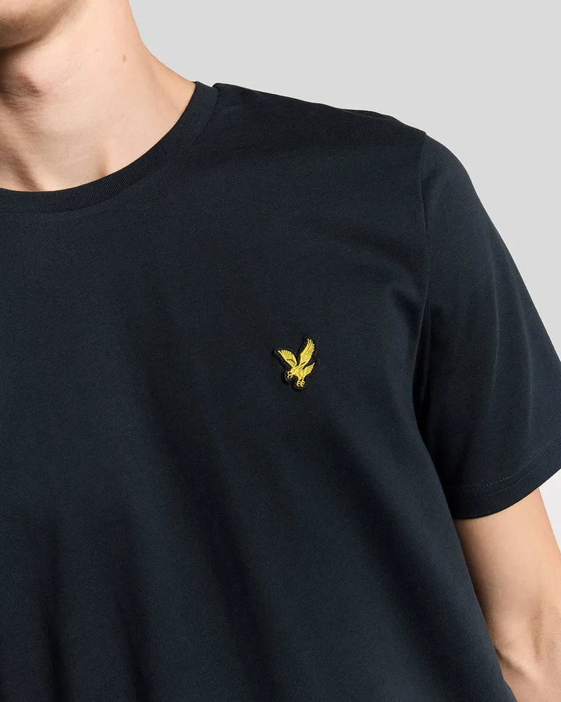 Lyle & Scott Herren-T-Shirt aus Baumwolle mit Rundhalsausschnitt | Dunkelblau