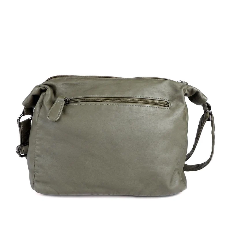 Zip-Close Shoulder Bag - WAHT40007 / 325 839 - Olive