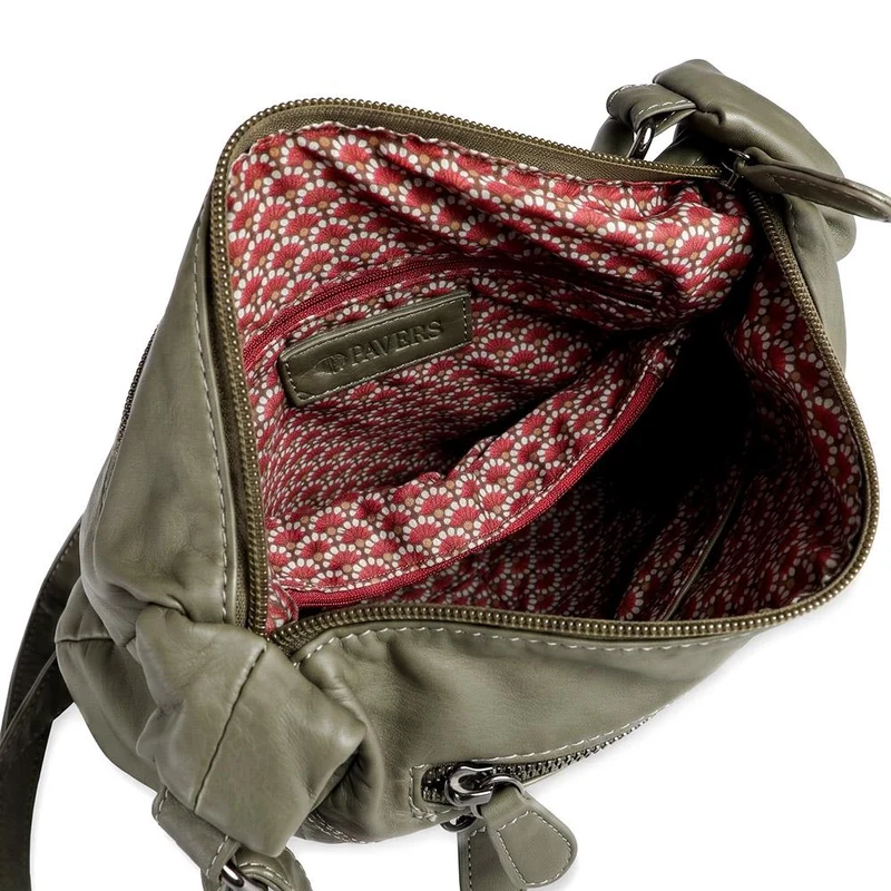 Zip-Close Shoulder Bag - WAHT40007 / 325 839 - Olive