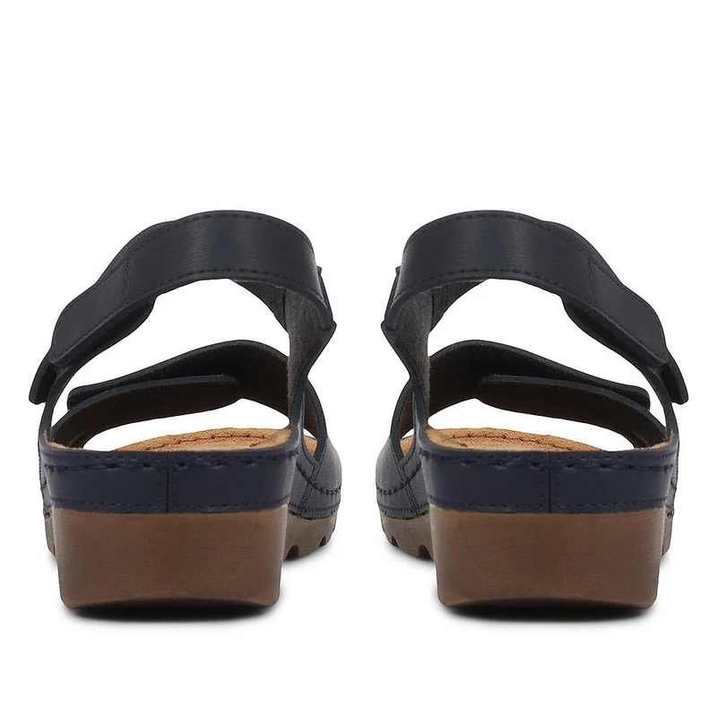 Adjustable Cushioned Sandals - SERAY33011 / 320 083 - Navy