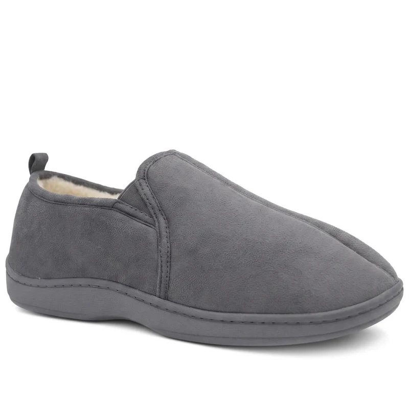 Comfy Antibacterial Slippers - QING34011 / 320 876 - Charcoal