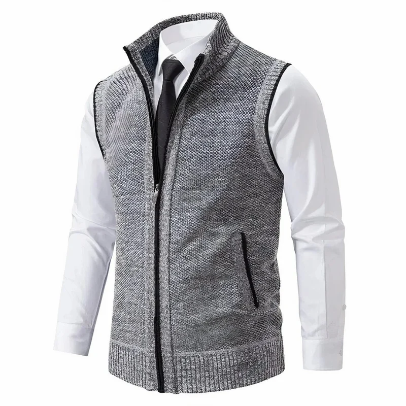 Gerd | Herren Strickjacke mit Fleece und Reißverschluss