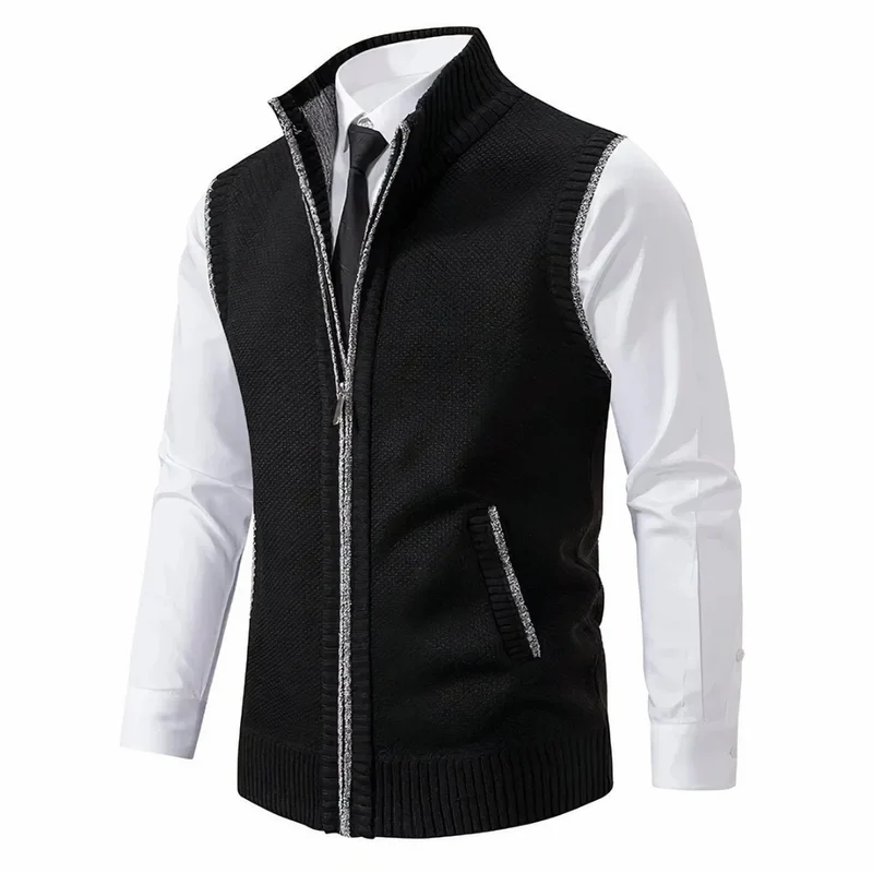 Gerd | Herren Strickjacke mit Fleece und Reißverschluss