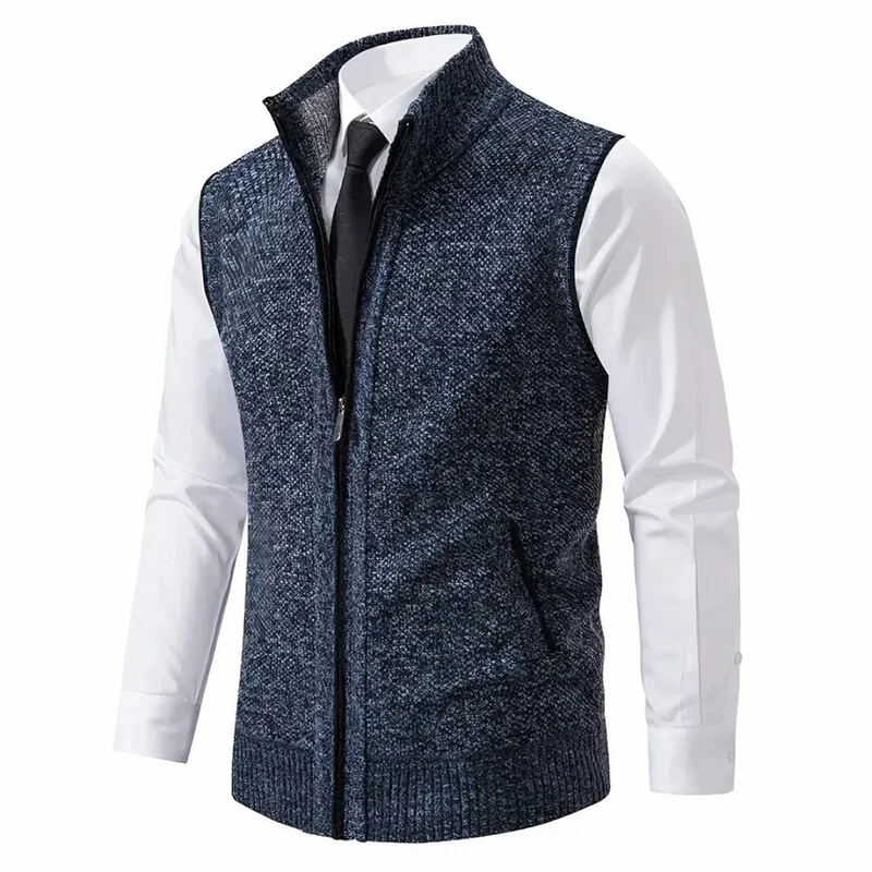 Gerd | Herren Strickjacke mit Fleece und Reißverschluss