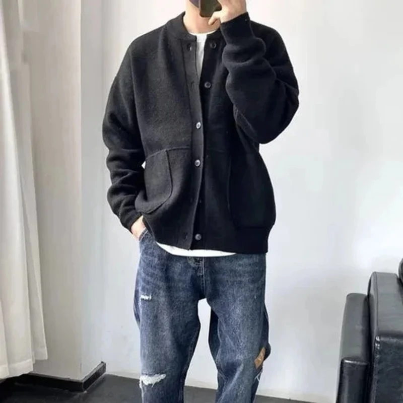 Gunther | Herren Oversized Strickjacke mit Knöpfen
