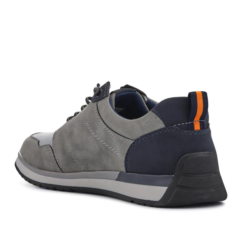 Wide Bungee-Laced Slip-On Shoes - GANG41009 / 327 570 - Grey