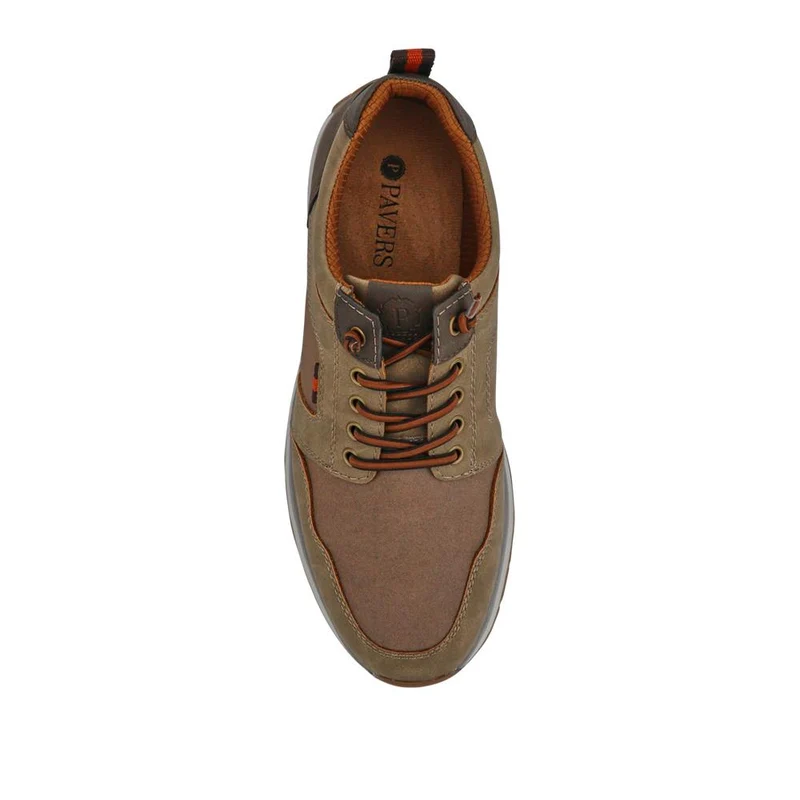 Wide Bungee-Laced Slip-On Shoes - GANG41009 / 327 570 - Brown