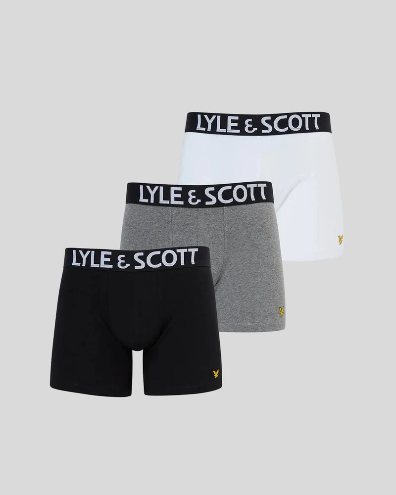 Lyle & Scott Herren-Badehosen von Daniel | 3er-Pack | Gemischt
