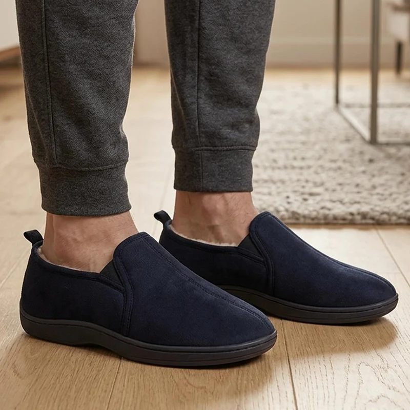 Comfy Antibacterial Slippers - QING34011 / 320 876 - Navy