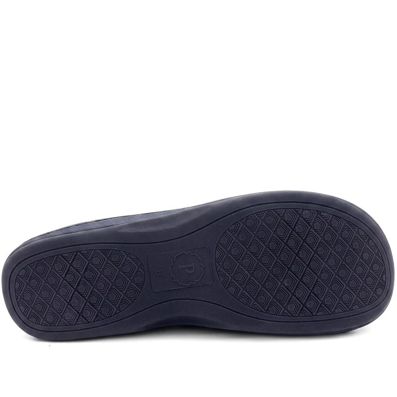 Comfy Antibacterial Slippers - QING34011 / 320 876 - Navy