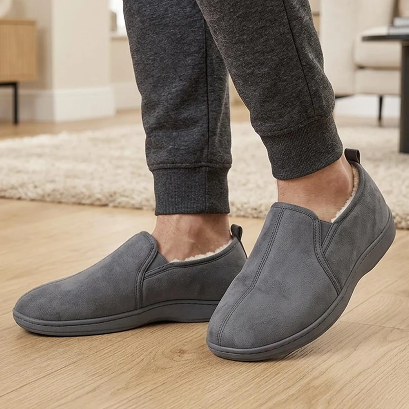 Comfy Antibacterial Slippers - QING34011 / 320 876 - Charcoal