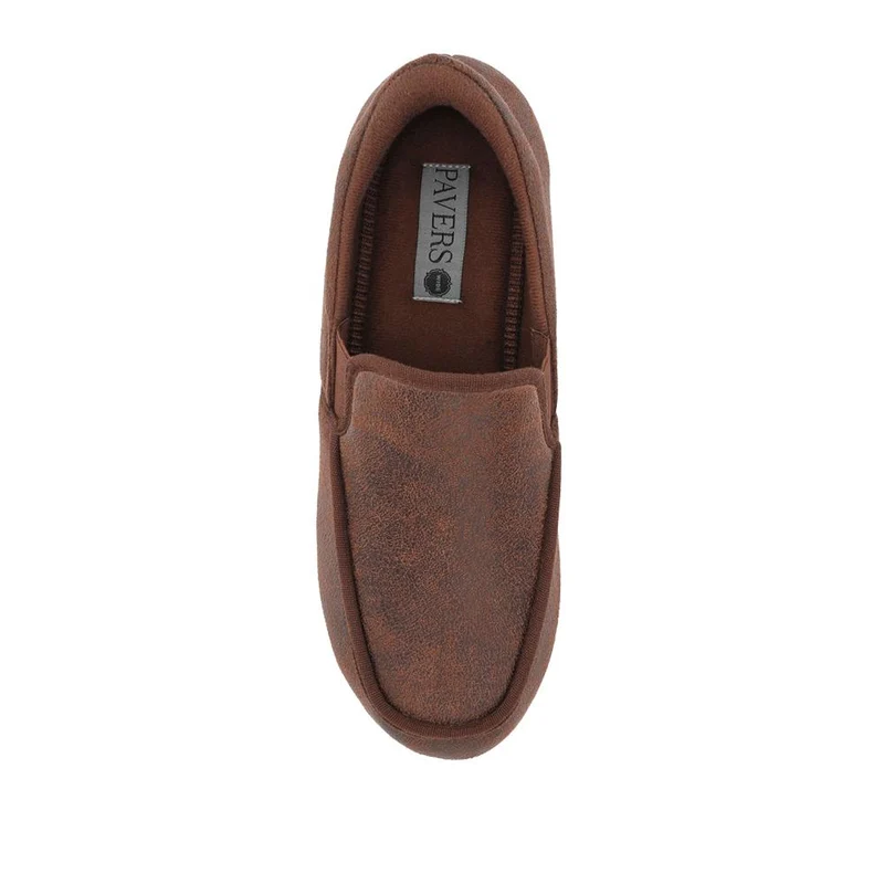 Easy Step In Extra Wide Memory Foam Slippers - QING42000 / 327 899 - Brown