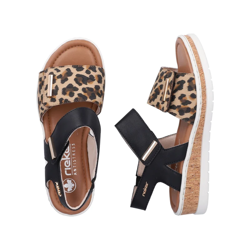 Rieker Damen-Sandalen | Schwarz