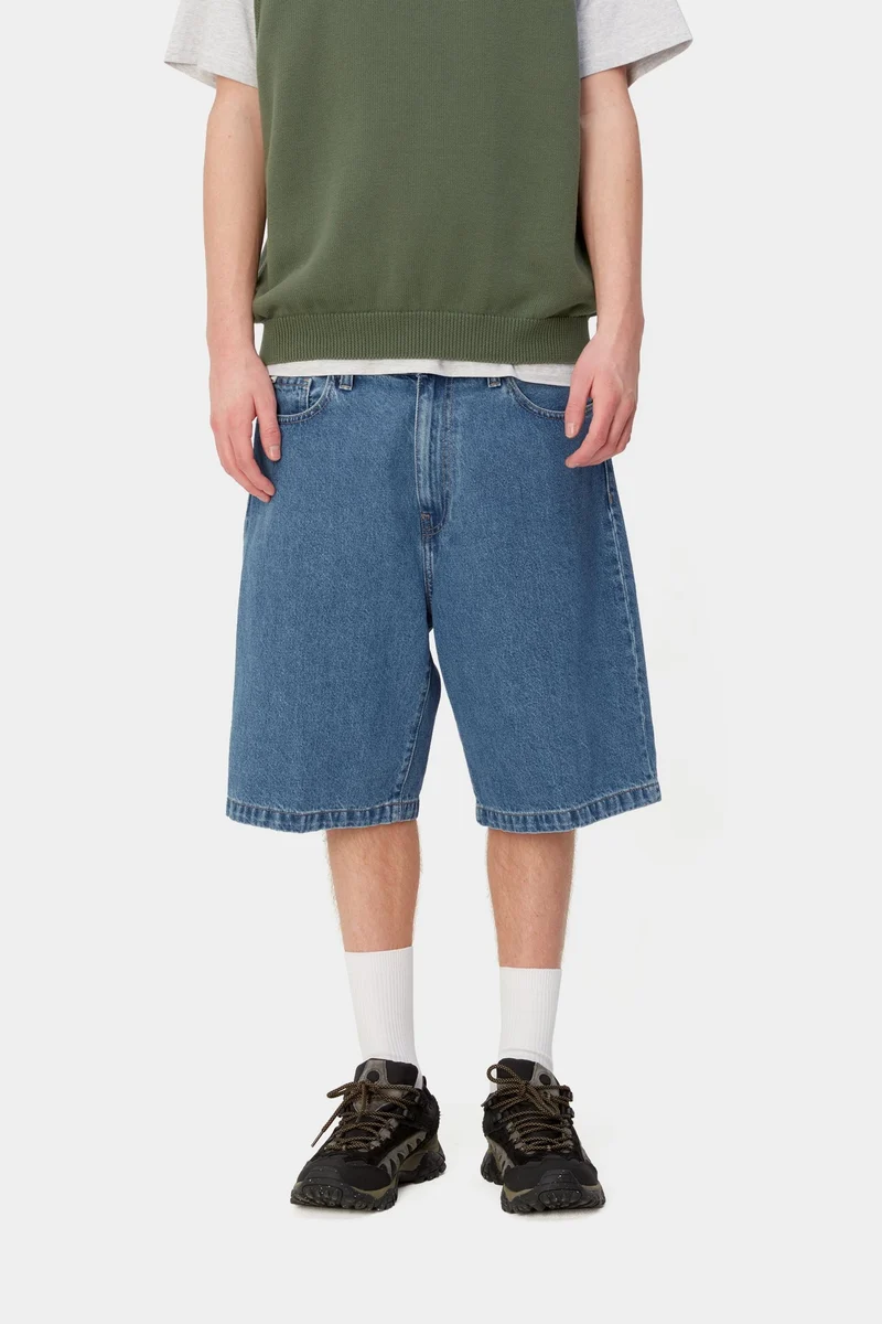 Carhartt WIP Landon Denim-Shorts für Herren | Blau, Heavy Stone Wash