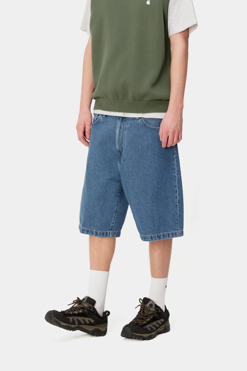 Carhartt WIP Landon Denim-Shorts für Herren | Blau, Heavy Stone Wash