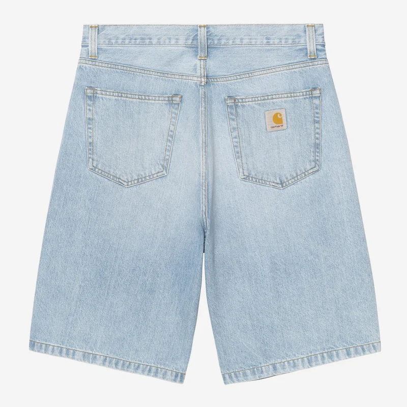 Carhartt WIP Herren-Jeansshorts von Landon | Blau, Used-Look, gebleicht