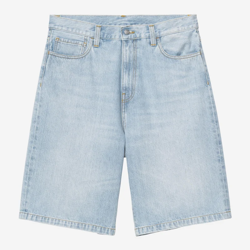 Carhartt WIP Herren-Jeansshorts von Landon | Blau, Used-Look, gebleicht