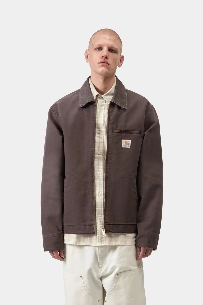 Carhartt WIP Herren-Detroit-Jacke | Shale Stone Canvas