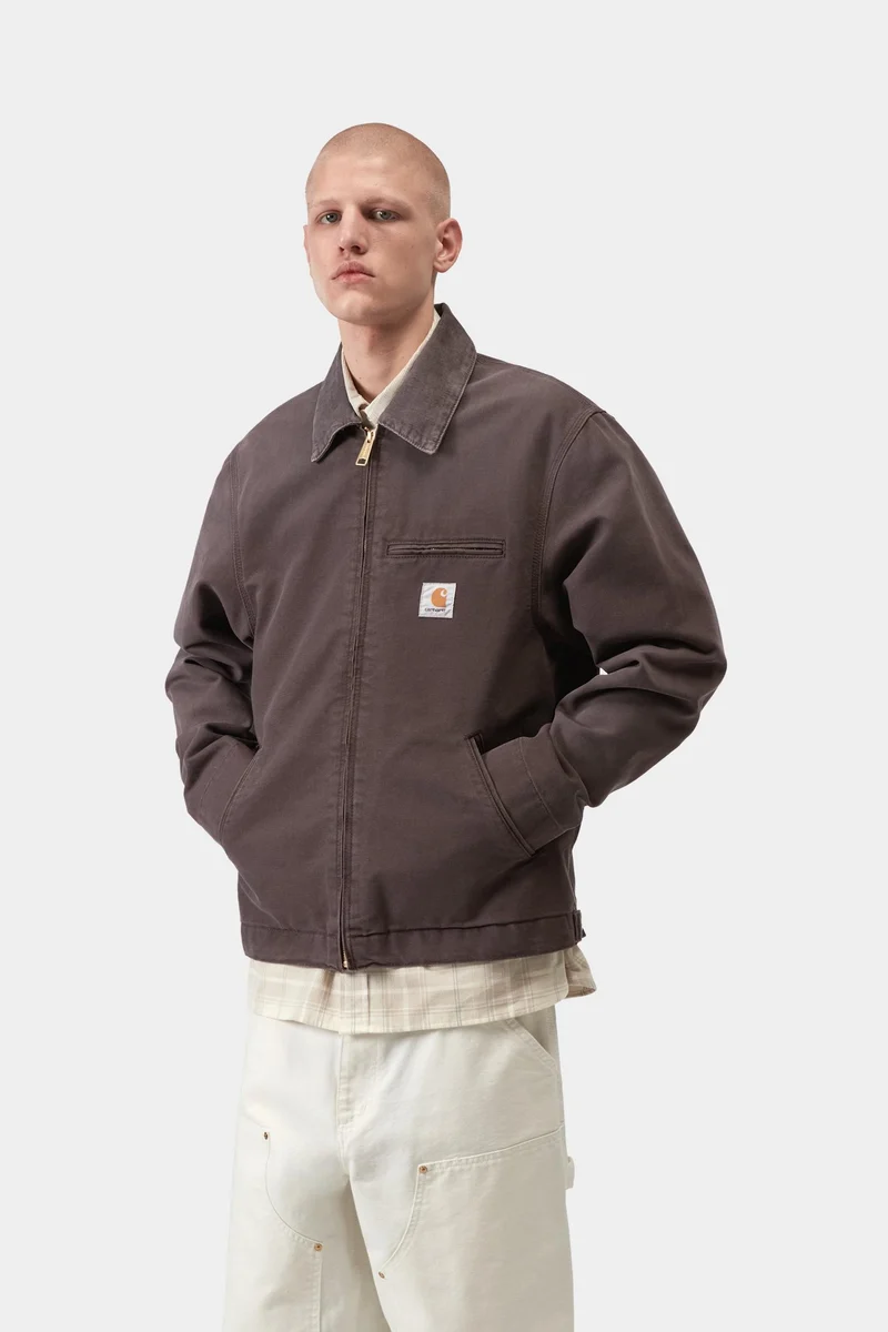 Carhartt WIP Herren-Detroit-Jacke | Shale Stone Canvas