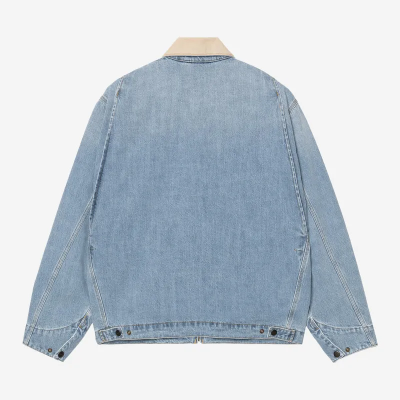 Carhartt WIP Herren OG Detroit Jacke | Blau Dusty Hamilton Braun