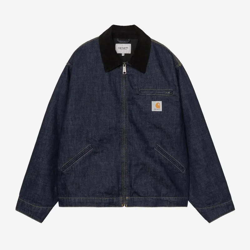 Carhartt WIP Herren OG Detroit Jacke | Blau-Schwarz gewaschen