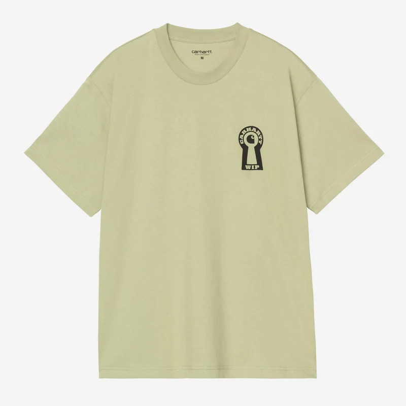 Carhartt WIP Herren-T-Shirt mit Aufdruck „Locked“ | Sanftes Grün
