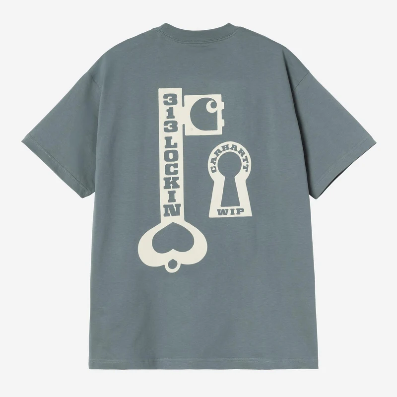 Carhartt WIP Herren-T-Shirt mit Aufdruck | Gemütliches Blau