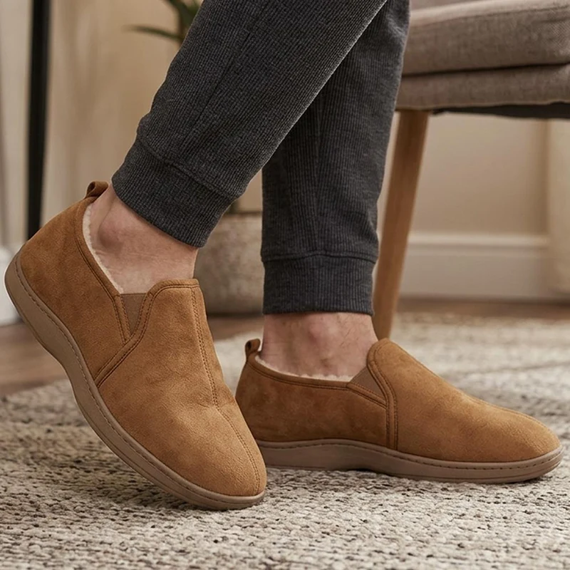 Comfy Antibacterial Slippers - QING34011 / 320 876 - Tan