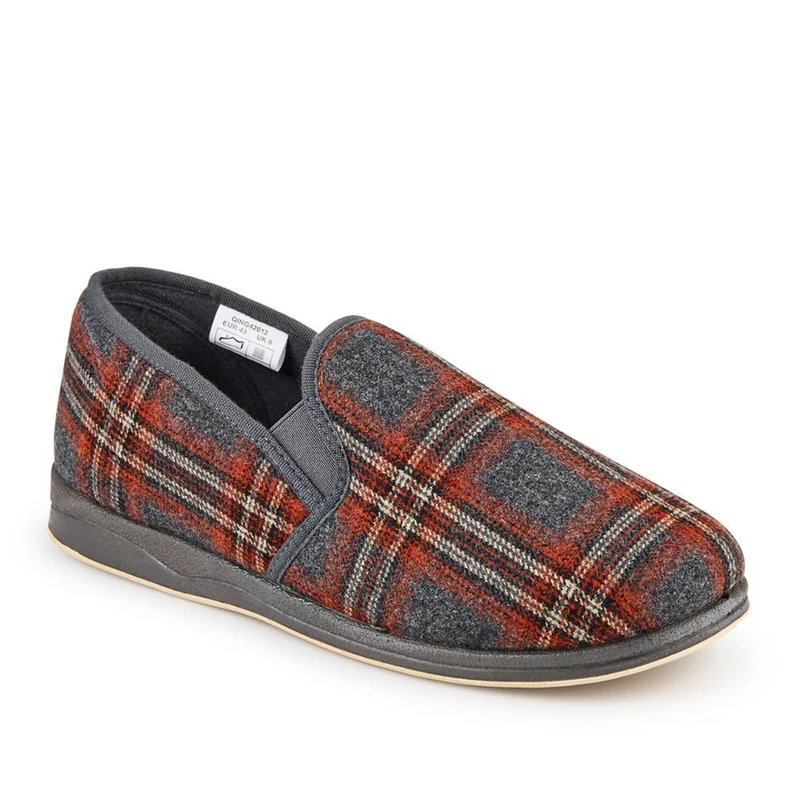 Wide Fit Memory Foam Slippers - QING42012 / 327 973
