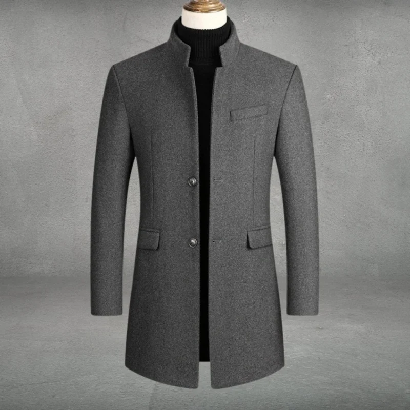 Bastian | Herren Elegante Winterjacke mit Knöpfen