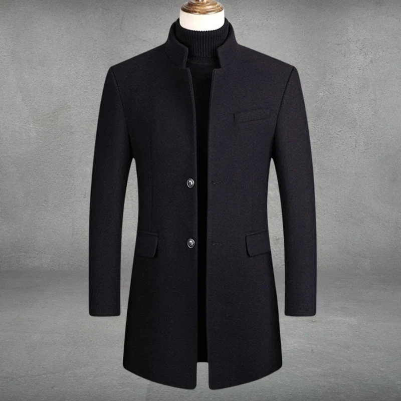Bastian | Herren Elegante Winterjacke mit Knöpfen