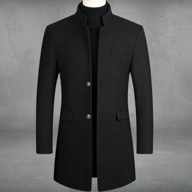 Bastian | Herren Elegante Winterjacke mit Knöpfen