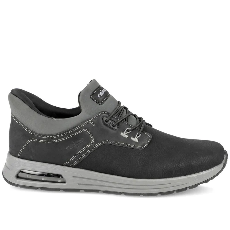 Rieker Slip On Bungee Lace Shoes - RKR43057 / 330 230 - Black
