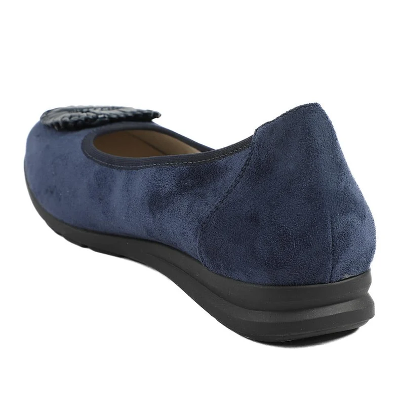 Jewel Detail Slip On Comfort Pumps - WOIL43000 / 329 124 - Navy