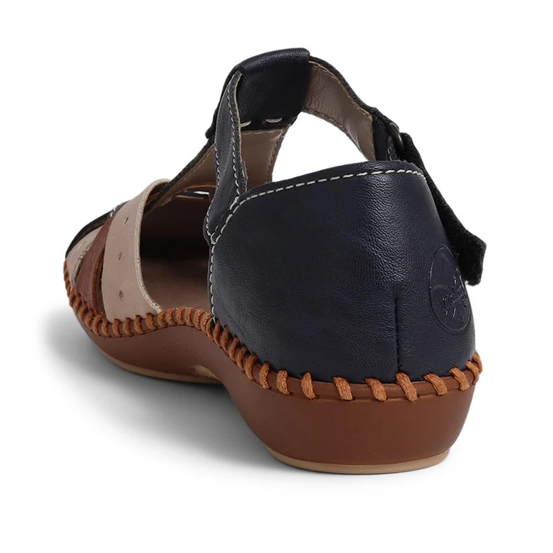 Rieker Touch-Fastening Sandals - RKR39538 / 325 034 - Navy Multi