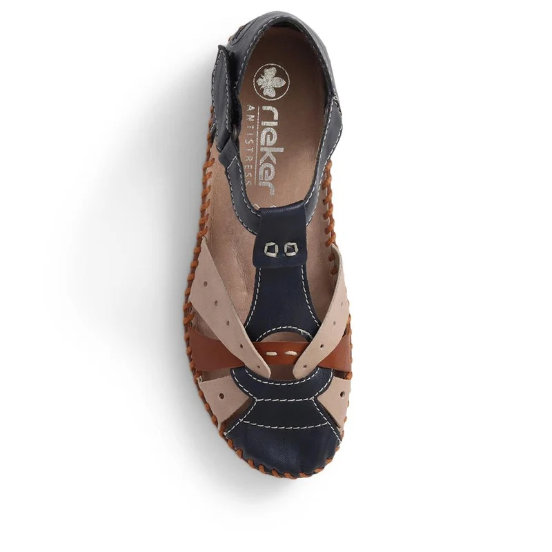 Rieker Touch-Fastening Sandals - RKR39538 / 325 034 - Navy Multi