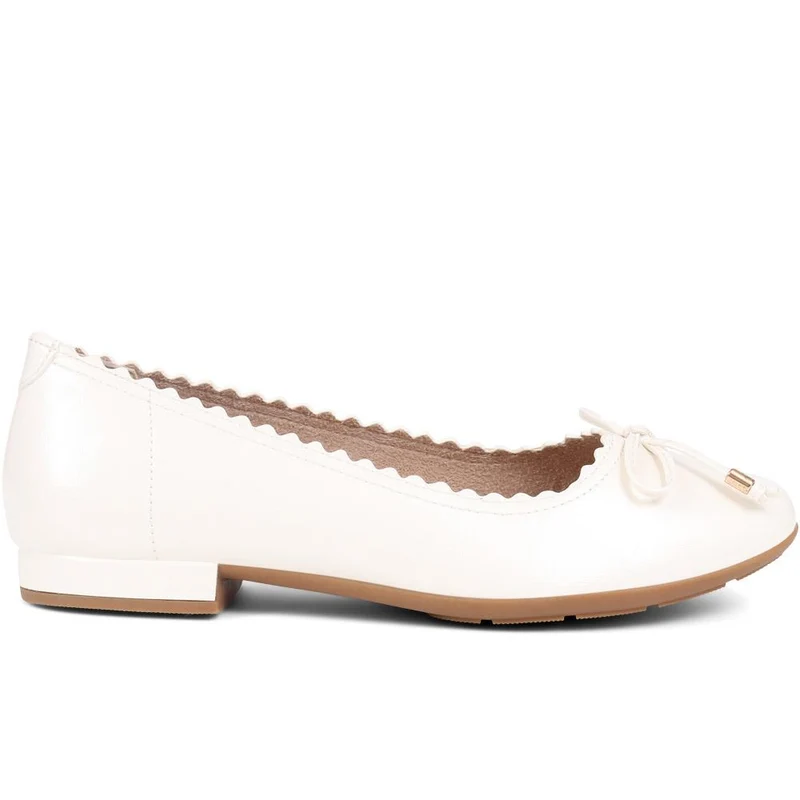 Flat Ballet Pumps - WBINS39088 / 325 162 - Pearl