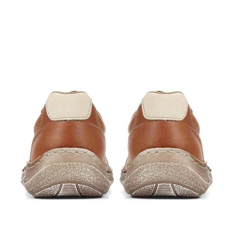 Casual Lace-Up Shoe - RKR29504 / 313 978 - Tan