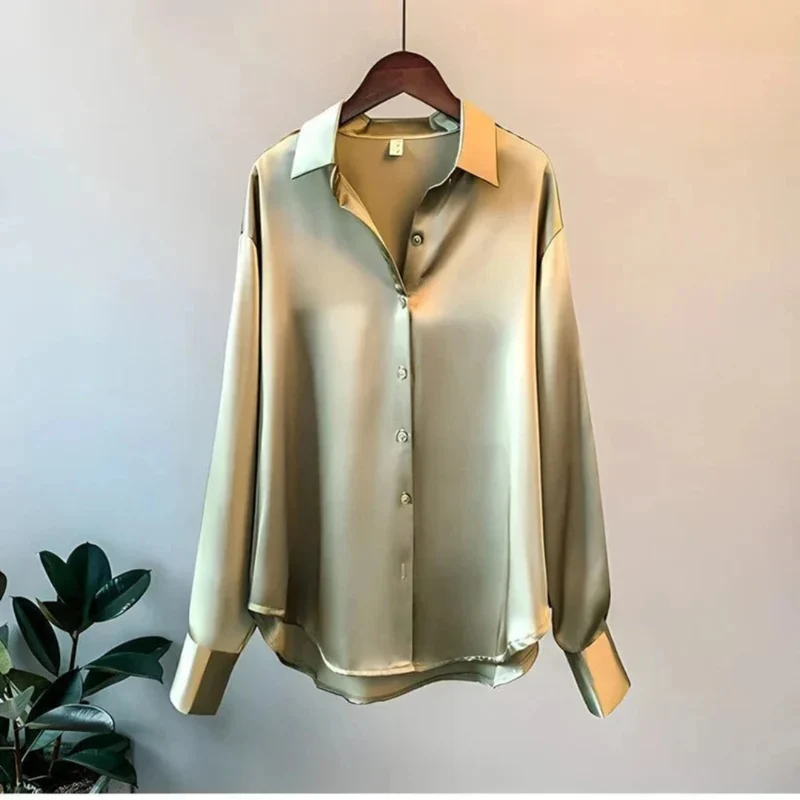 Luisa | Damen Klassische Langarm Bluse