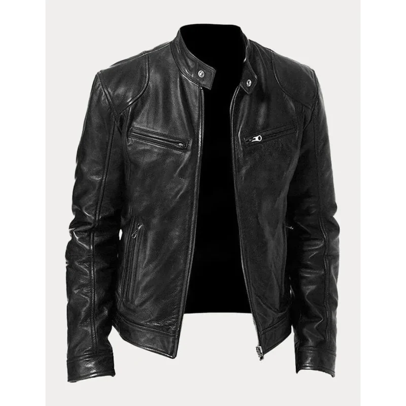 Heinrich | Herren Kunstleder Jacke für Herbst