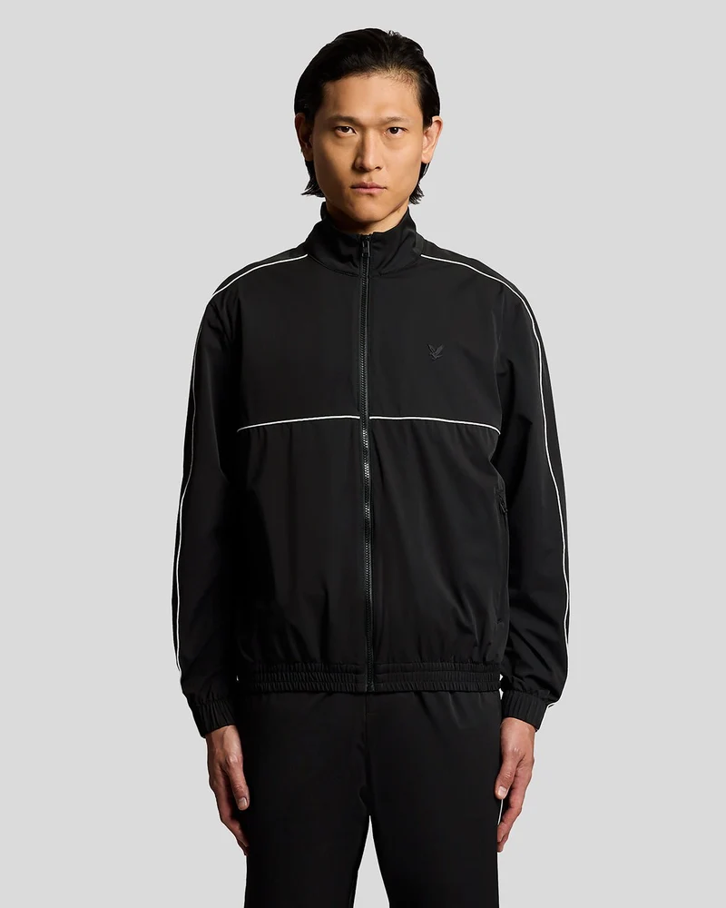 Lyle & Scott Leichte Herren-Trainingsjacke | Tiefschwarz