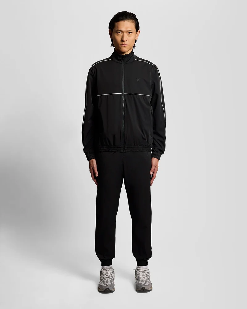 Lyle & Scott Leichte Herren-Trainingsjacke | Tiefschwarz