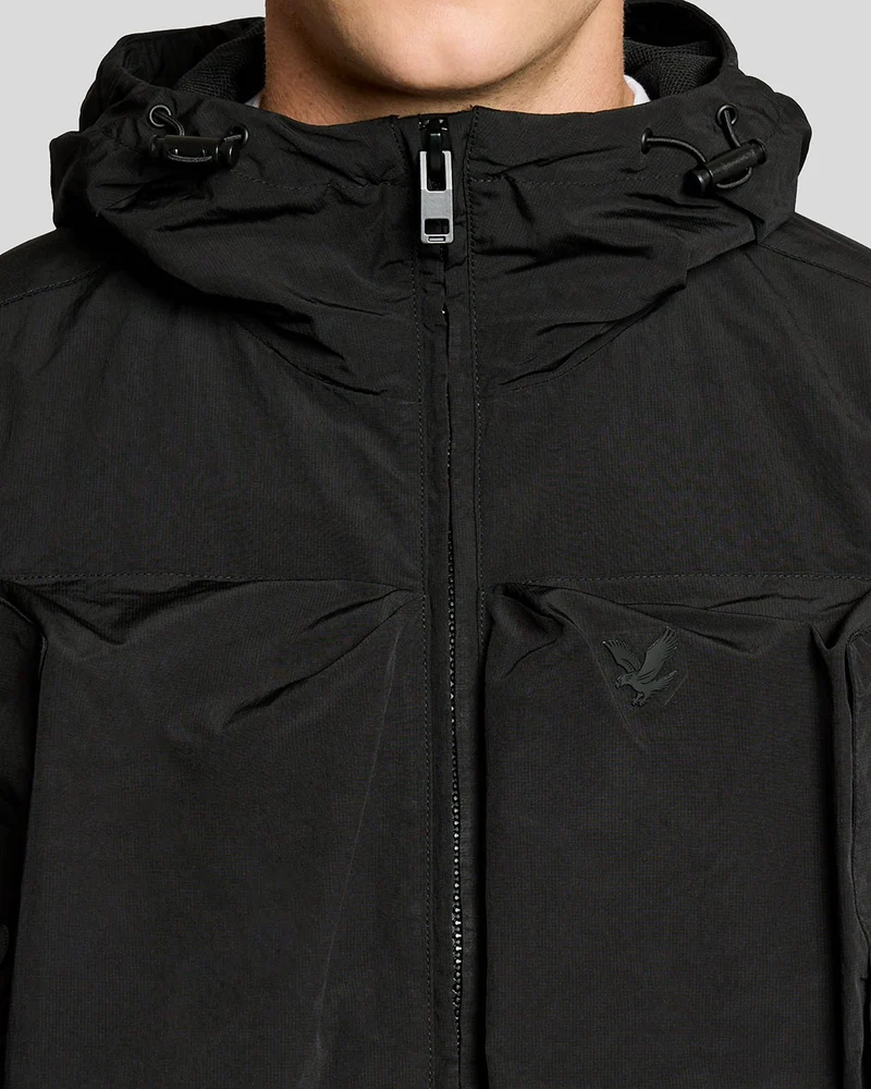 Lyle & Scott Leichte Herren-Windjacke | Tiefschwarz
